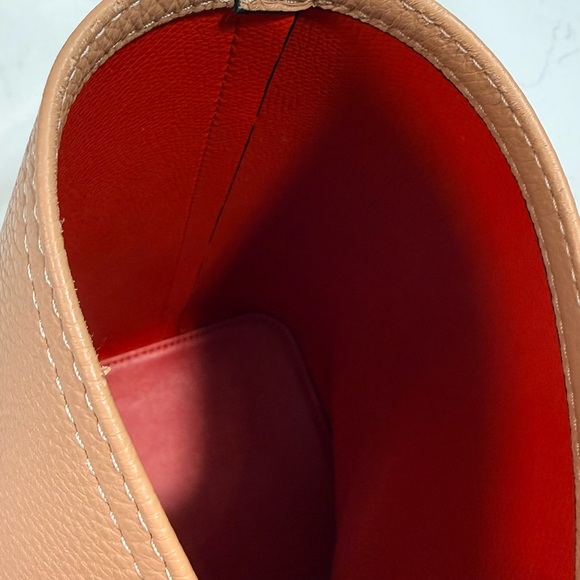 Christian Louboutin Tan and Red Studded Tote w/o wristlet - Picture 16 of 16